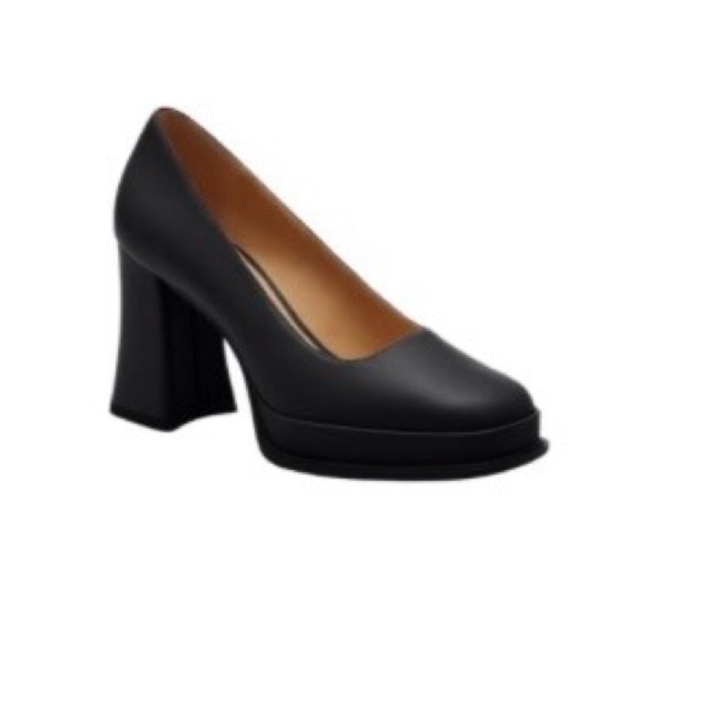 COACH -Last Pair 
Women's Sculpted Block Heel Pumps Elegant Black Women's Pump